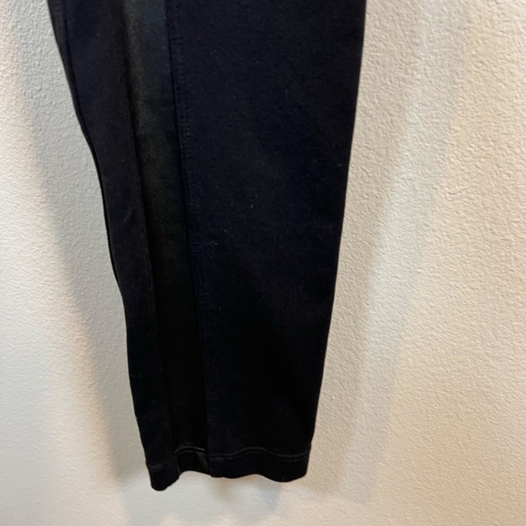 Athleta Womens Mid Rise Flat Iron Tux Leggings Black Moto Zip Pockets Stretch XS - Picture 4 of 11